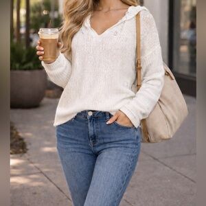 Distressed sweater